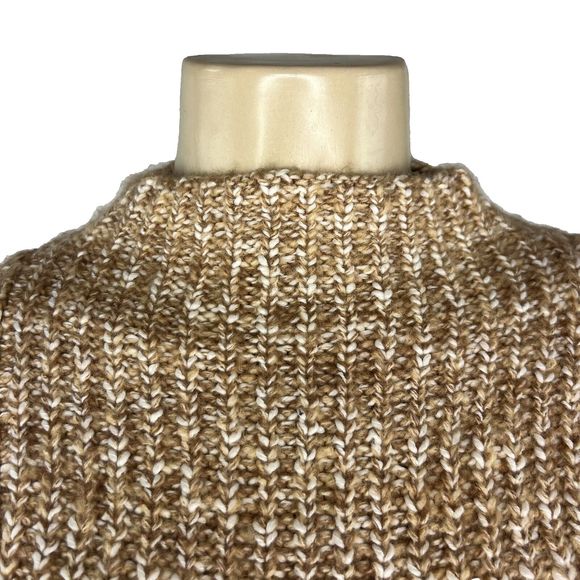 Majorelle Helen Dress Size XS Mini Chunky Knit Sweater Camel Bodycon Long Sleeve - Picture 4 of 12